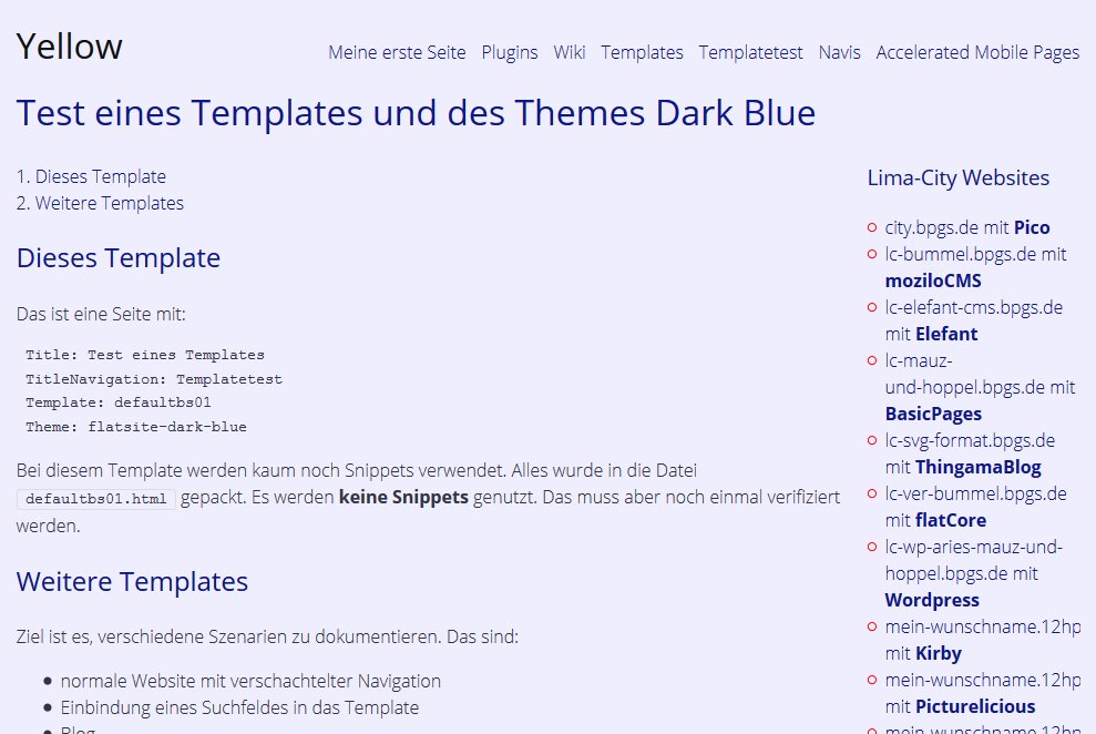 Demo  Yellow CMS auf mein-wunschname.2ix.de