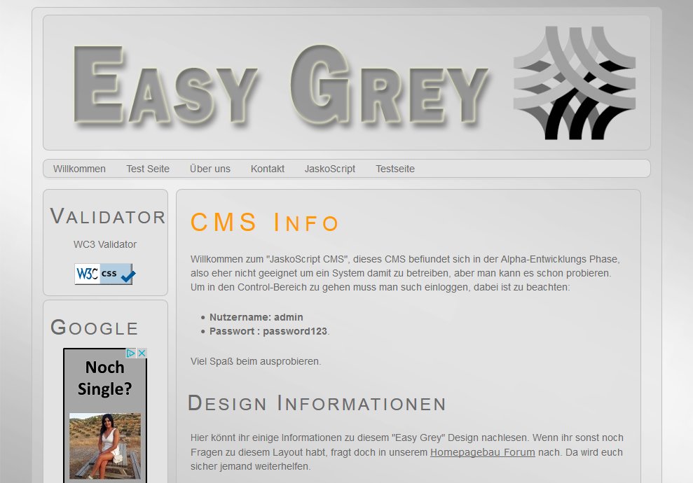 Jascos CMS auf mein-wunschname.de.cool